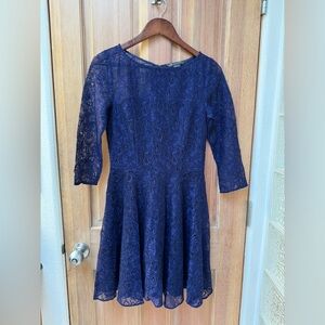 Beautiful Armani Exchange dress, blue, lace, in perfect condition